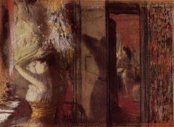 Edgar Degas : The Actresses Dressing Room